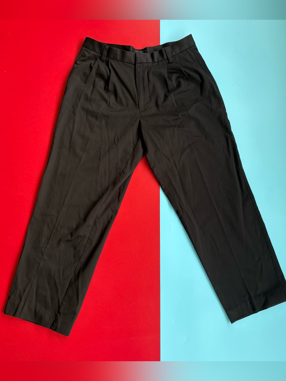 Dockers D3 Classic Fit Mens Pants 33x30 Black Flat Front Chino Dress Trousers